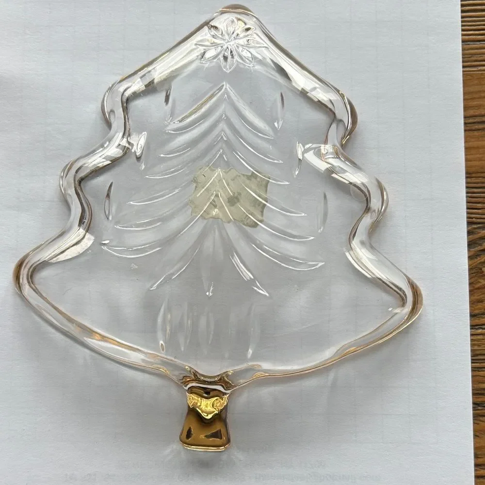 Mikasa Gold-Trimmed Holiday Tree Plate